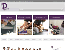 Tablet Screenshot of clinique-drouot.com